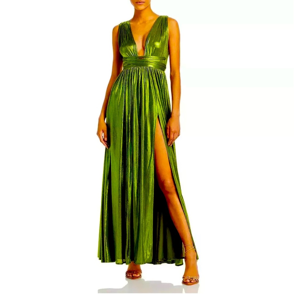 BRONX AND BANCO GODDESS GOWN IN LIME (L)